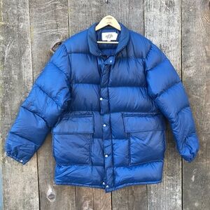Vintage 70s-80s Western Trails Bend Oregon Down Fill Puffer Jacket Large
